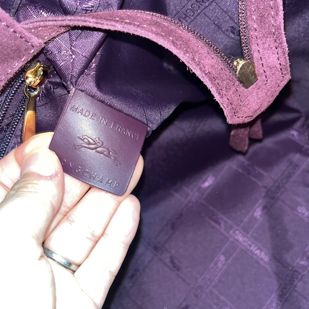 Longchamp “Made in France” medium Penelope Fantaisie in Burgundy - Picture 9 of 9